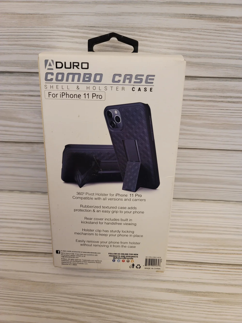 iPhone 11 Pro Black Combo Shell & Holster Case